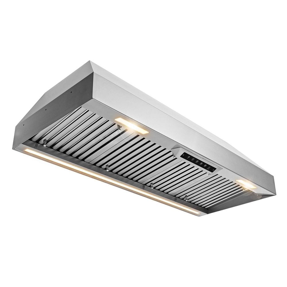48 in. 1200 CFM Ducted Range Hood Insert in Stainless Steel with Gesture Control