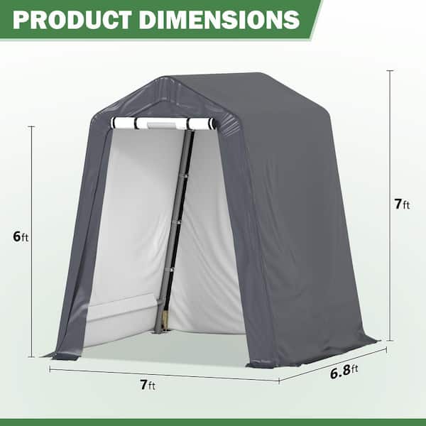 COVERONICS 6 ft. x 7 ft. Outdoor Storage Shed-Heavy Duty Storage