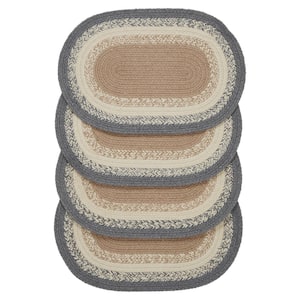 Finders Keepers 15 in. W x 10 in. H Multi Cotton Blend Oval Placemat (Set of 4)