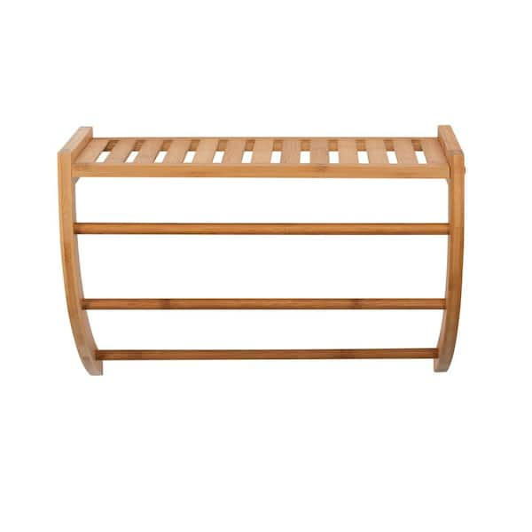 Wall Mount Bamboo Coffee Mug Rack Condiment Kitchen Storage Organization -  China Bamboo Bathroom Towel Rack, Wall-Mounted Bamboo Bathroom Towel Rack