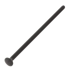 1/4 in. -20 x 6 in. Black Deck Exterior Carriage Bolt (25-Pack)