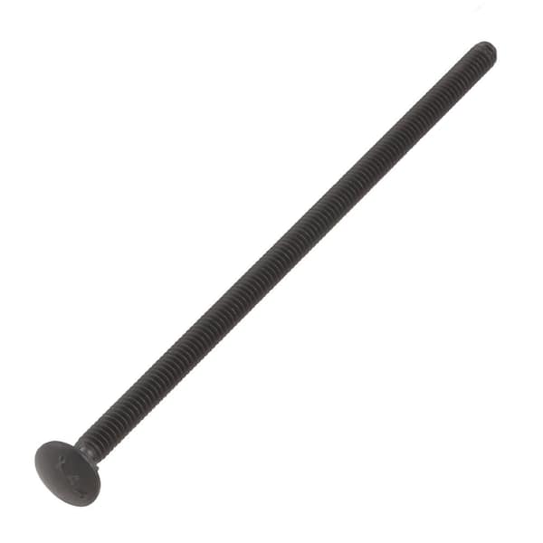 DECKMATE 1/4 in. -20 x 6 in. Black Deck Exterior Carriage Bolt (25-Pack)