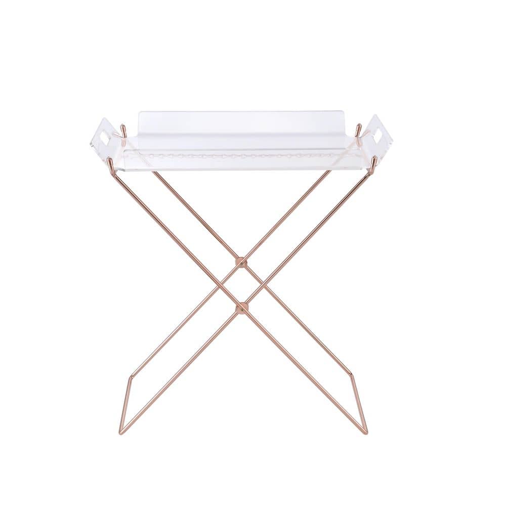 Cercie Tray Table in Clear Acrylic and Copper price history on PriceWatchPro