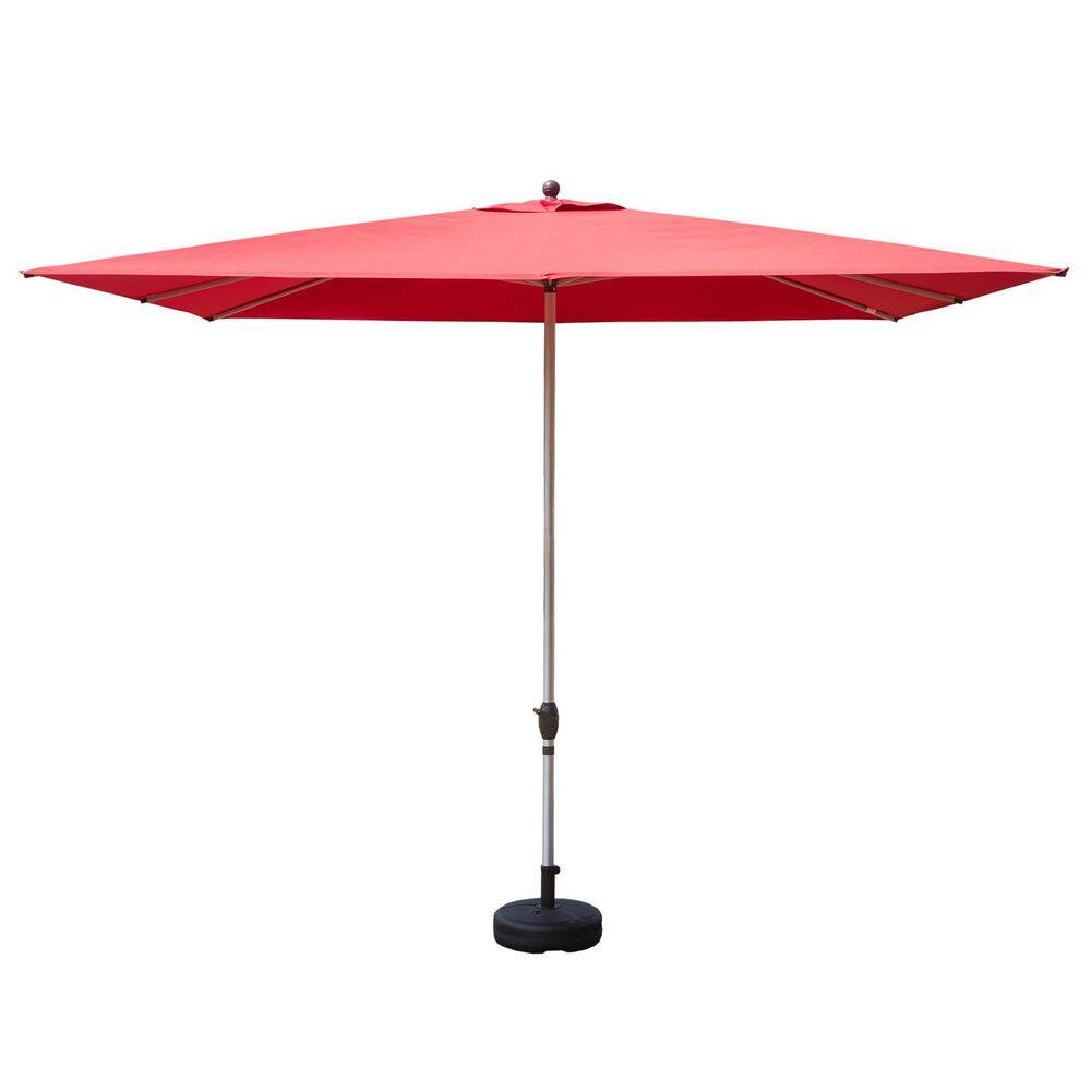 9 ft. Aluminium Push-Up Patio Umbrella in Emerald Coast Brick Red price history on PriceWatchPro