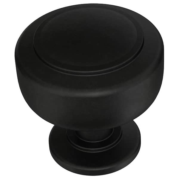Liberty Liberty Floating 1-3/16 in. (30 mm) Matte Black Round Cabinet Knob