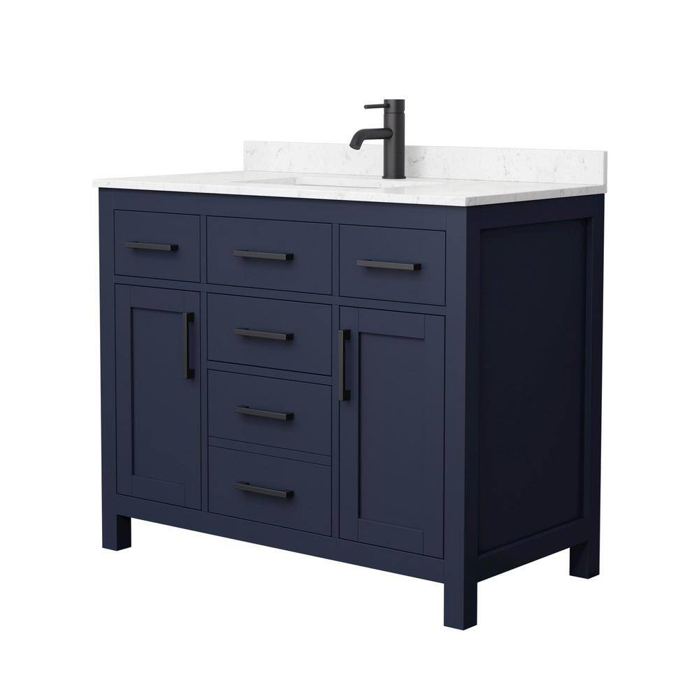 Wyndham Collection Beckett 42 in. W x 22 in. D x 35 in. H Single Sink ...