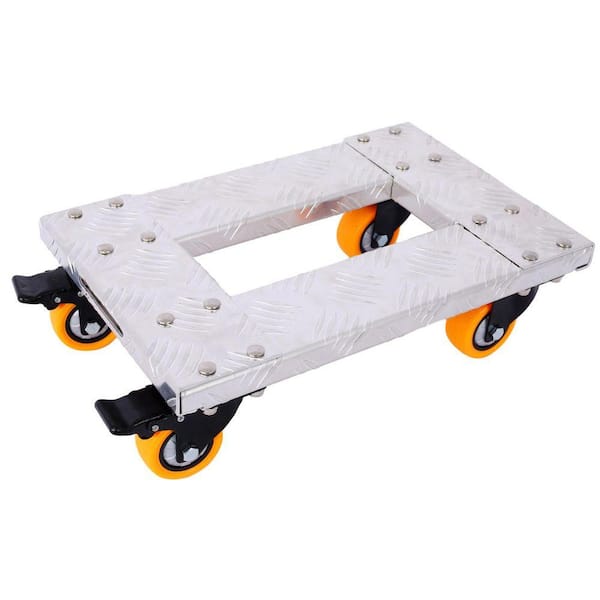 800 lbs.Capacity 18 in. x 12 in. Heavy Duty Aluminum Frame Hand Truck with 3 in. TPU Professional Casters