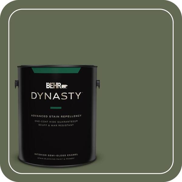 BEHR DYNASTY 1 gal. #ICC-87 Rosemary Sprig Semi-Gloss Enamel Interior Stain-Blocking Paint & Primer