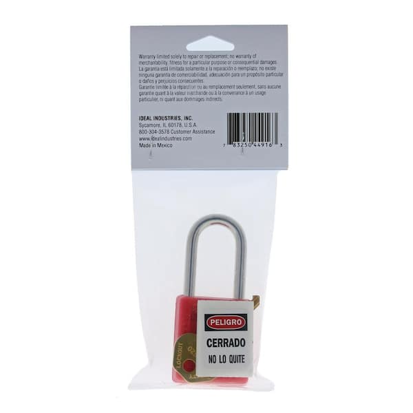 Master Lock Heavy Duty Outdoor Padlock with Key, 1-7/8 in. Wide, 1-1/2 in.  Shackle M115XKADLFCCSEN - The Home Depot