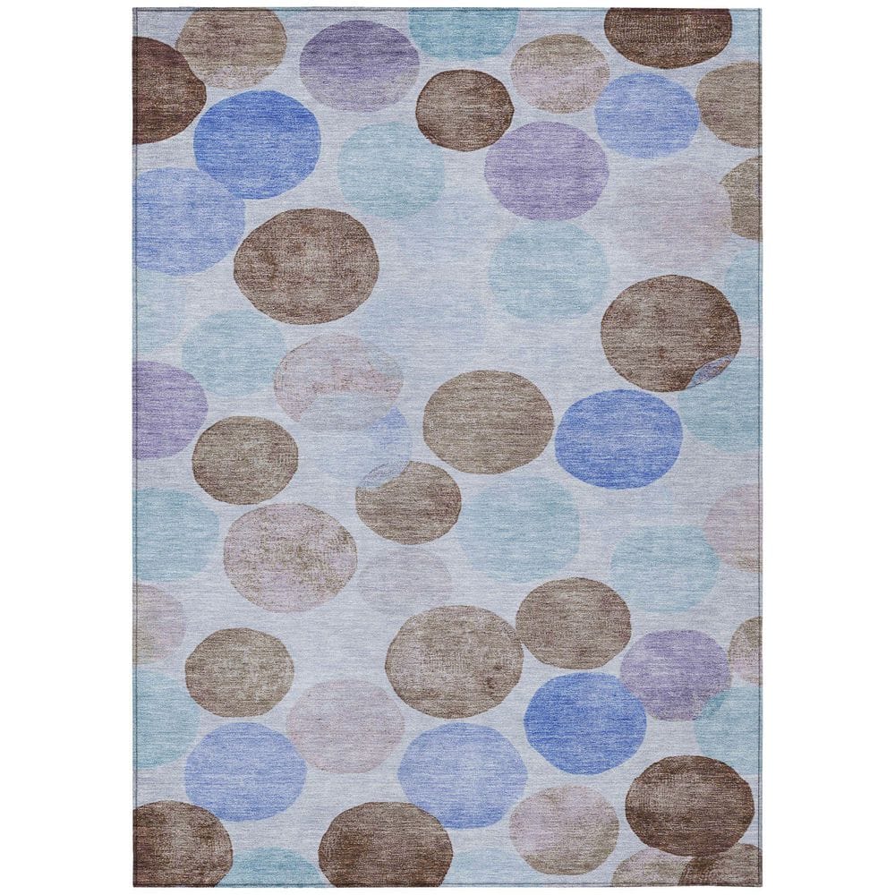 Chantille Machine Washable Indoor/Outdoor Abstract ACN1898 Sky 8 ft. x 10 ft. Accent Rug price history on PriceWatchPro