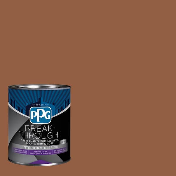 1 qt. PPG1069-7 Cinnamon Spice Satin Door, Trim & Cabinet Paint