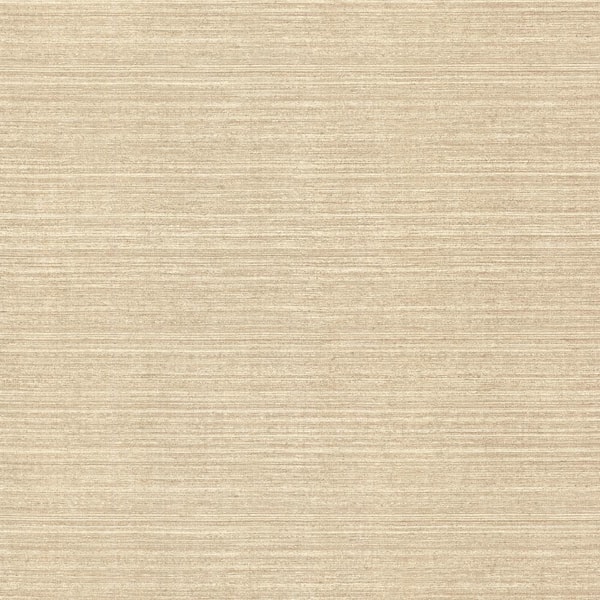 Warner Oscar Beige Faux Fabric Beige Wallpaper Sample