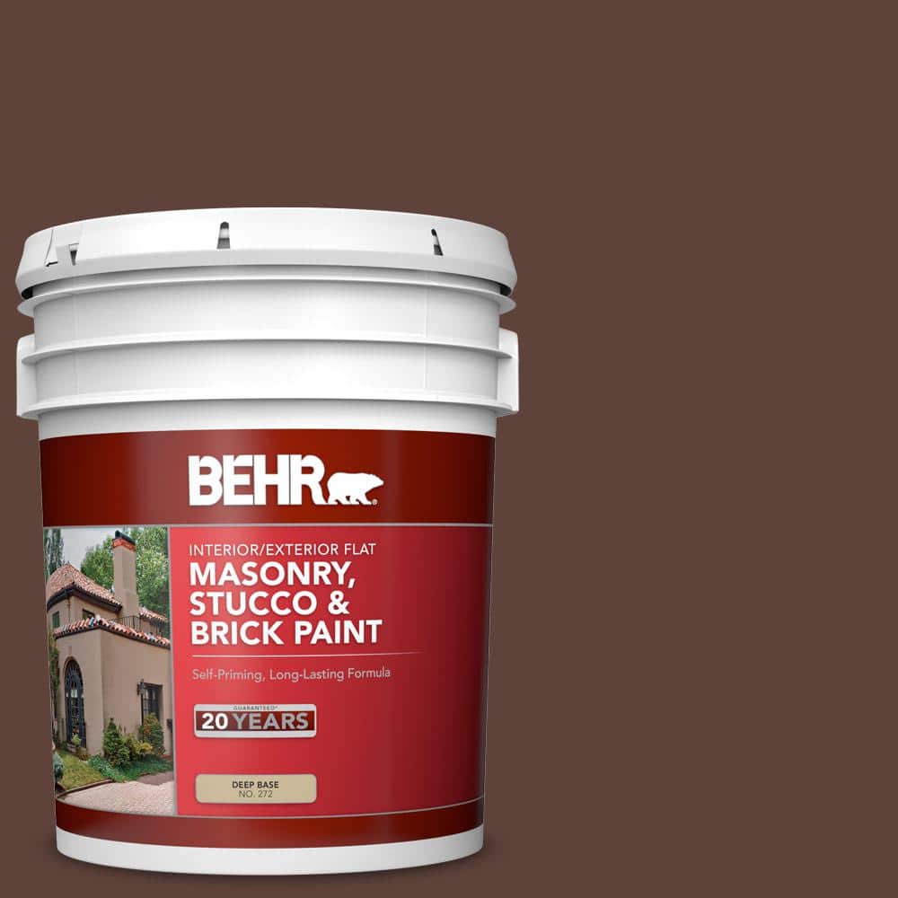 5 gal. #S-G-780 Spiceberry Flat Interior/Exterior Masonry, Stucco and Brick