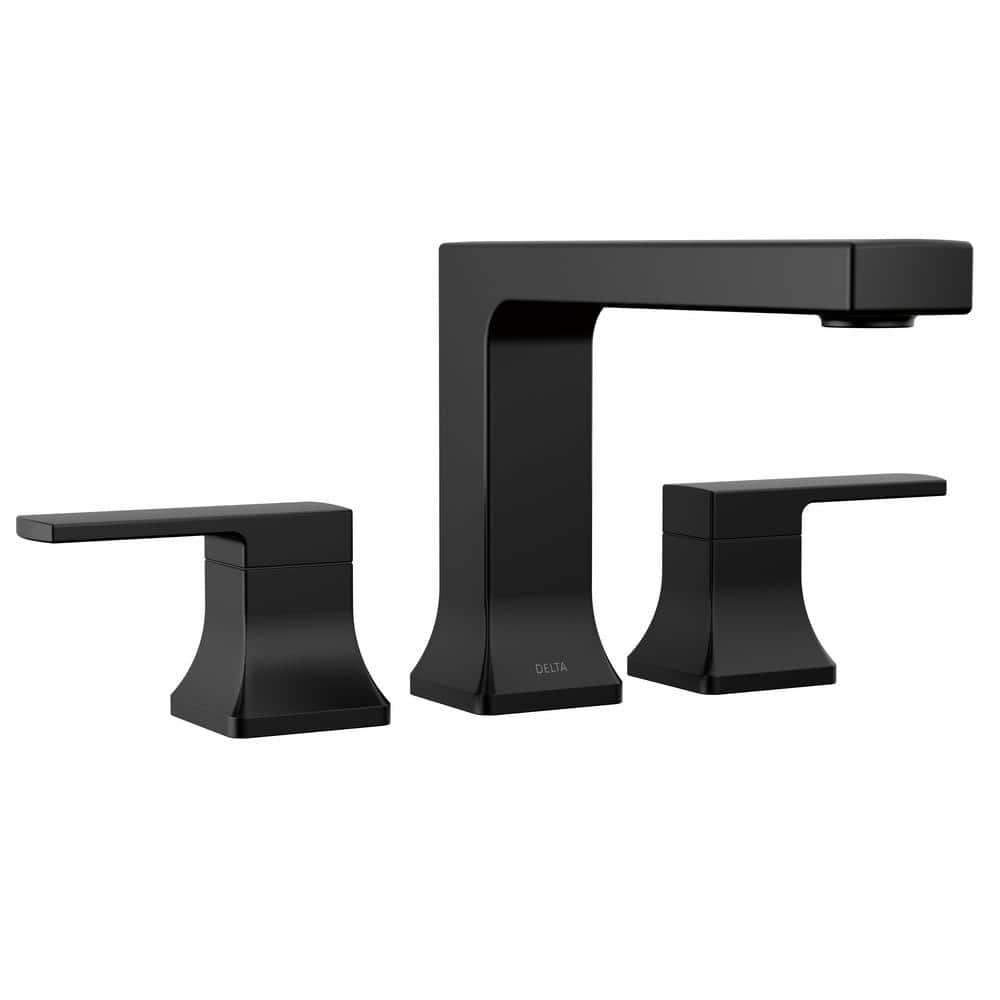 Delta Velum 2 Handle Deck Mount Roman Tub Faucet Trim Kit In Matte Black Valve Not Included 5405