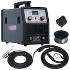 130 Amp MIG Wire Feeder Flux Cored Wire Gasless Welder, 115-Volt and 230-Volt IGBT Inverter Welding, 80% Duty Cycle