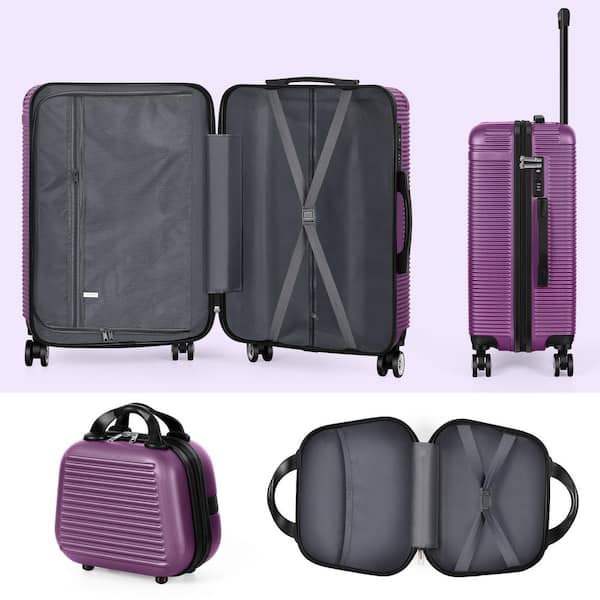 Hikolayae Luggage 5-Piece Sets, Horizontal Stripe Luggage
