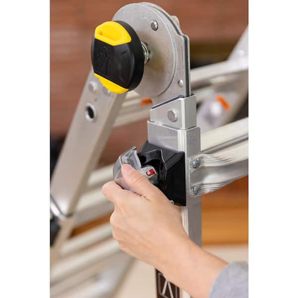 Gorilla Ladders - 22 ft. Reach Aluminum Multi-Position Ladder w/ Project Bucket, Tool Hangers, 300 lbs. Load Capacity, Type 1A Duty Rating