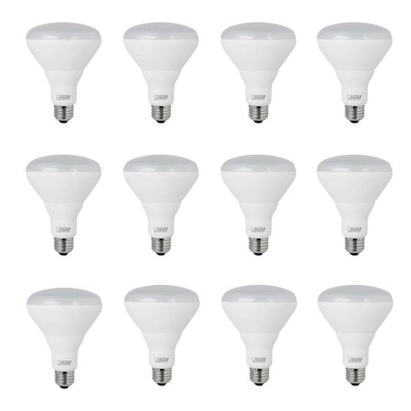 Feit Electric 65W Equivalent Soft White (2700K) BR30 Dimmable Enhance LED Light Bulb (Case of 12)