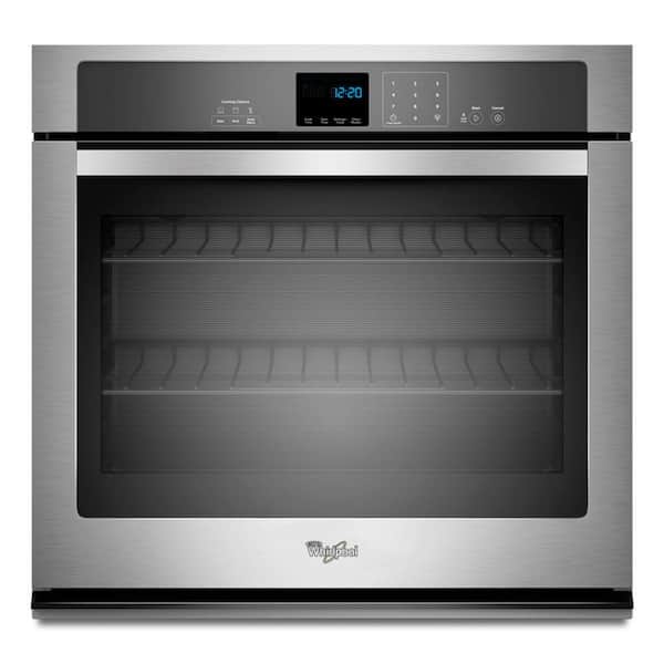 Whirlpool 27 in. Single Electric Wall Oven Self-Cleaning in Stainless Steel