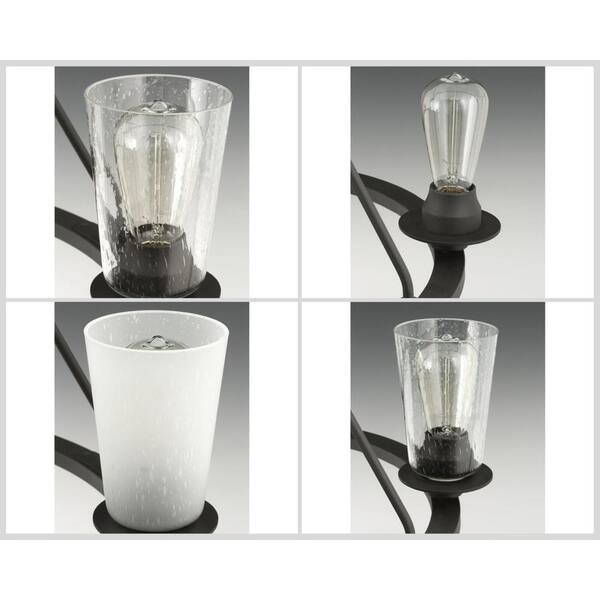 Progress Lighting Debut 9-Light Gray Farmhouse Chandelier