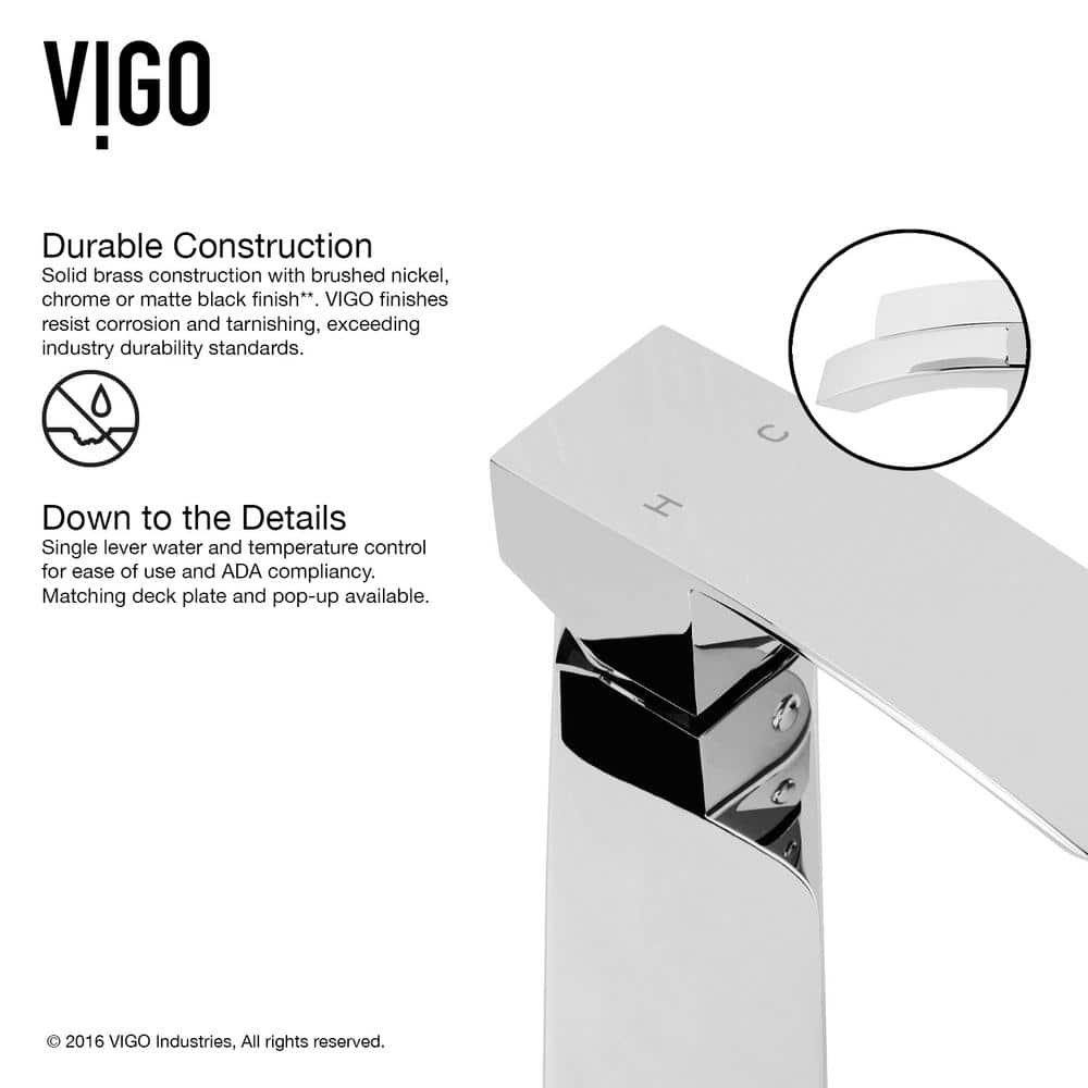 Sleek Chrome Modern Single-Handle Vessel Bathroom Faucet