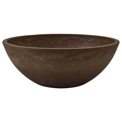 Arcadia Garden Products Round 12-in W Small Brown Plastic Indoor
