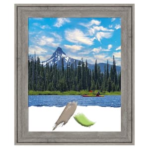 Regis Barnwood Grey Wood Picture Frame Opening Size 18 x 22 in.