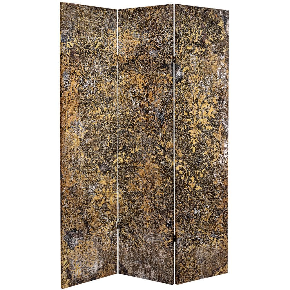 Roots of the Earth 6 ft. Printed 3-Panel Room Divider