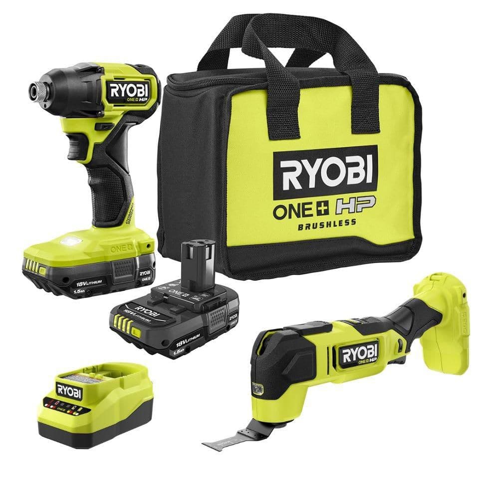 ONE+ HP 18V Brushless Cordless Compact 1/4 in. Hex Impact Driver Kit w/ (2) Batteries, Charger, & Brushless Multi-Tool price history on PriceWatchPro