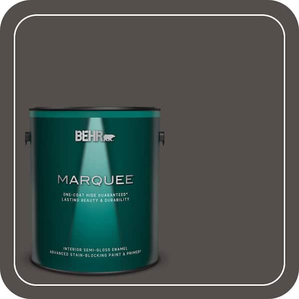 BEHR MARQUEE 1 gal. #PPU24-02 Berry Brown Semi-Gloss Enamel Interior Paint & Primer