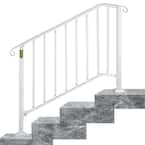 VEVOR 3 ft. Wrought Iron Handrail Fit 3 or 4 Steps Handrails for ...