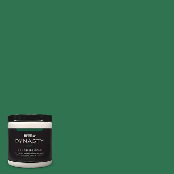 BEHR DYNASTY 8 oz. #P420-7 Crown Jewel Semi-Gloss Enamel Stain-Blocking Interior/Exterior Paint & Primer Sample