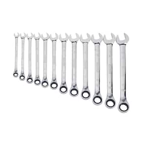 Reversible SAE Ratcheting Wrench Set (12-Piece)