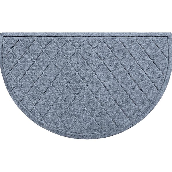 Waterhog Indoor/Outdoor Paws and Squares Doormat, 2' x 3' - Bluestone