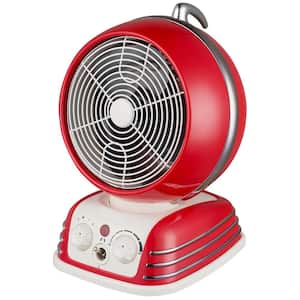 10.25 in 1500-Watt Retro Round Fan Heater