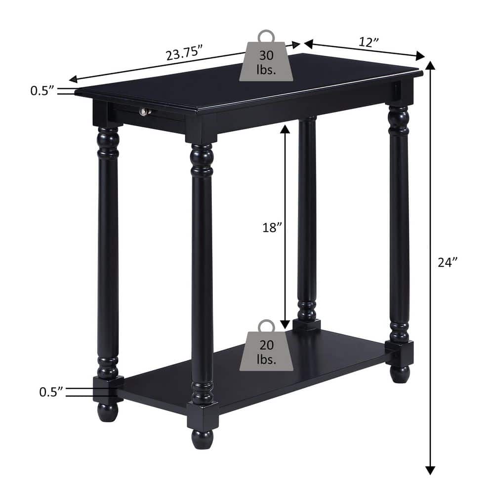 French Country Mahogany End Table - thumbnail 3