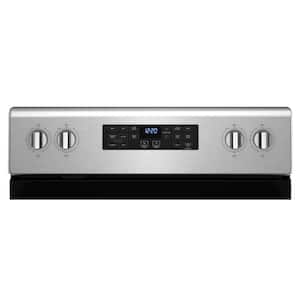 5.3 cu. ft. 5 Burner Element Single Oven Electric Range with Air Fry Oven in Stainless Steel