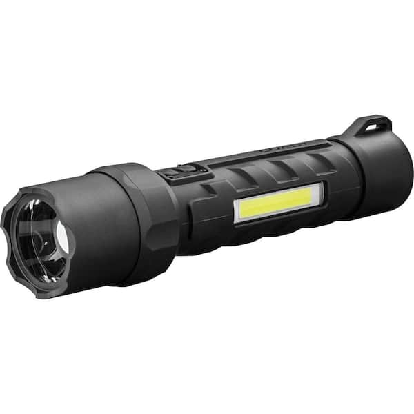 Coast Polysteel 700 Stormproof 800 Lumen Dual Power LED Flashlight with Dual Color (White/Red) C.O.B.