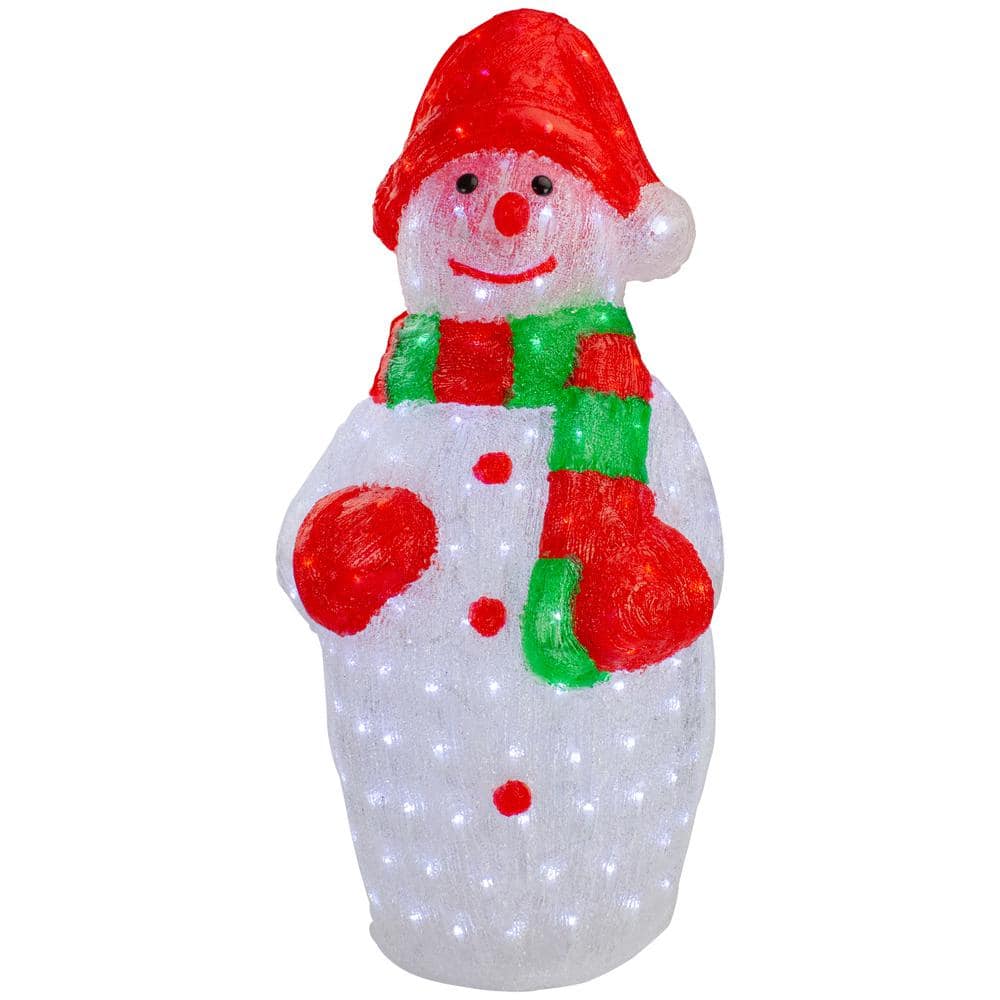 Northlight 34 Lighted Commercial Grade Acrylic Snowman Christmas Display Decoration