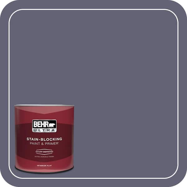 BEHR ULTRA 1 qt. #620F-6 Purple Orchid Extra Durable Flat Interior Paint & Primer