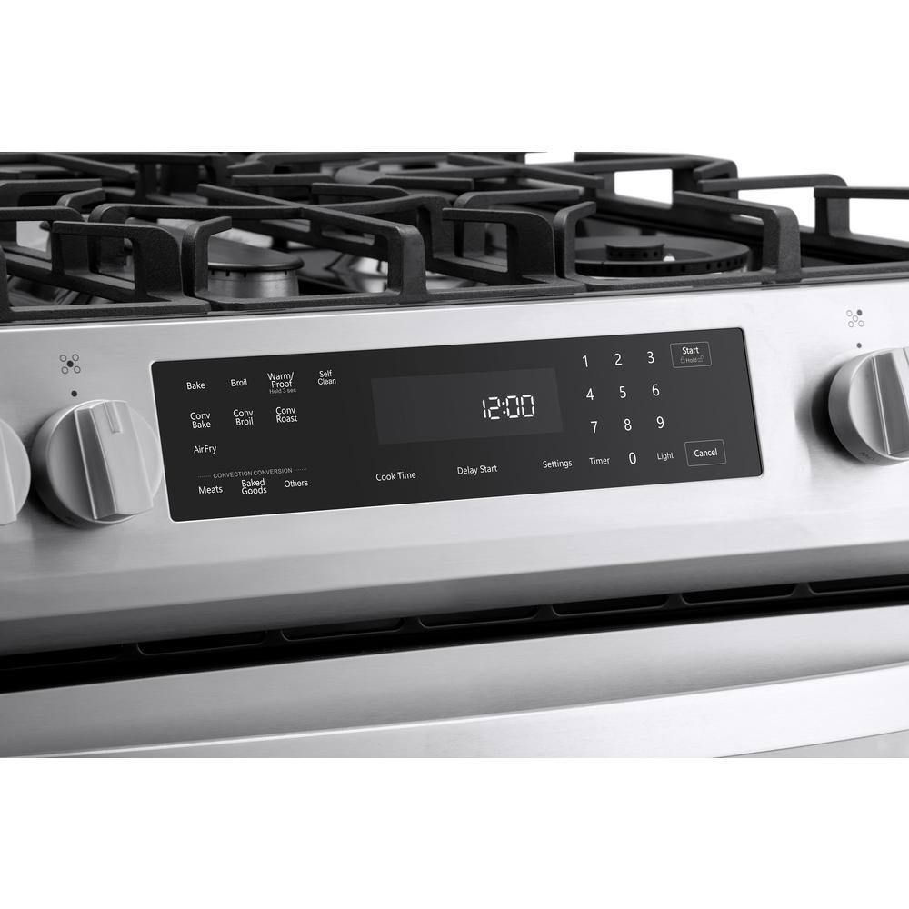 30-inch Stainless Steel Freestanding Gas Range with Convection and Self-Cleaning