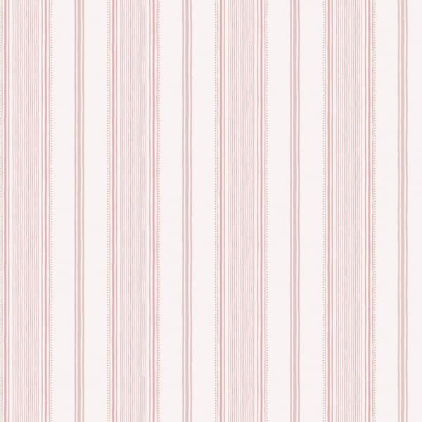 Laura Ashley Heacham Stripe Blush Removable Wallpaper