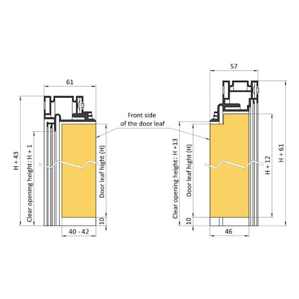 Sartodoors 30 in. x 80 in. Unassembled Left-Hand/Inswing