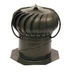 12 in. Weathered Wood Galvanized Externally Braced Dual-Bearing Wind Turbine
