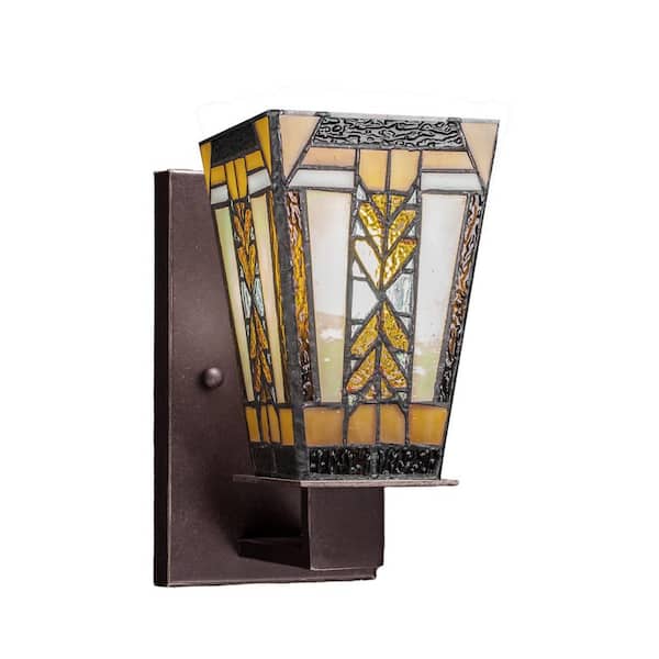 Unbranded Aspen 1-Light Dark Granite Wall Sconce