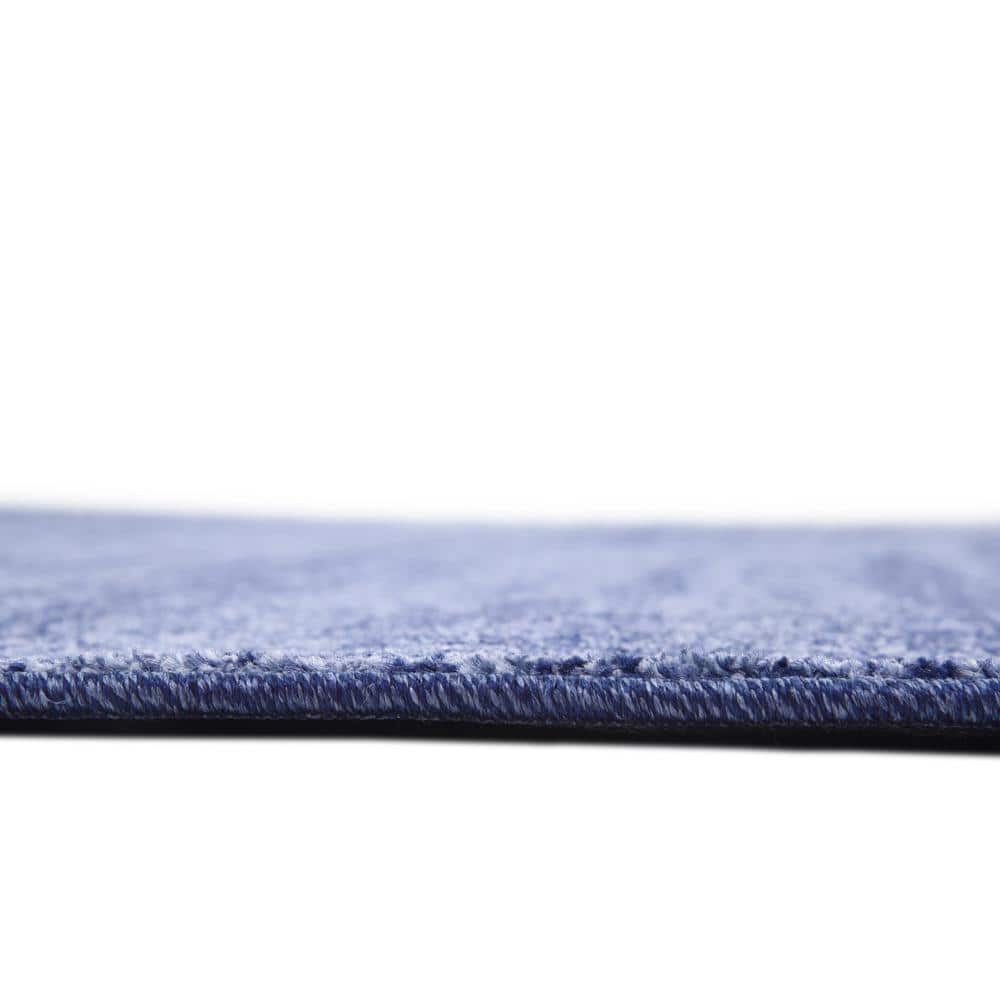 Angelica Navy Blue Transitional 9' x 12' Synthetic Area Rug