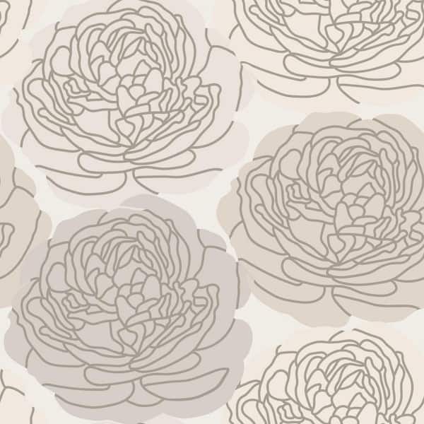 RoomMates 28.29 sq. ft. Bed of Roses Peel and Stick Wallpaper