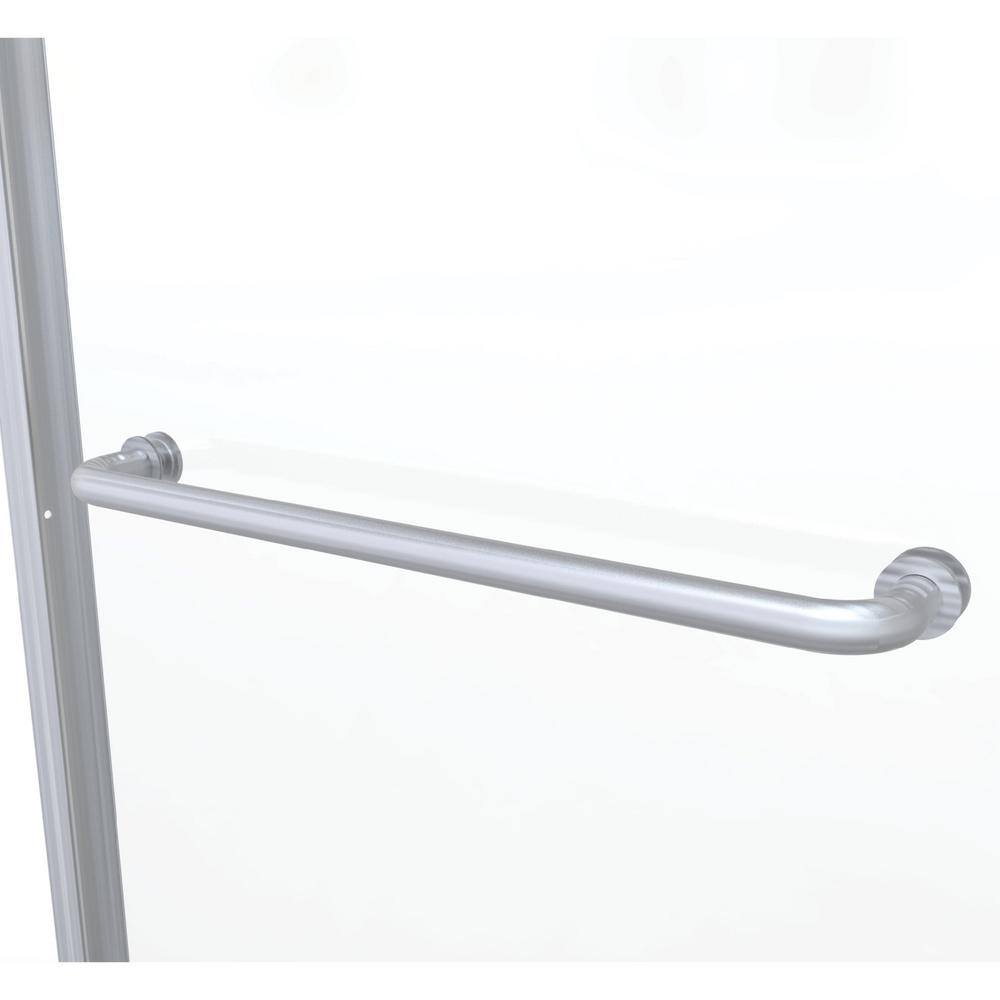 Infinity 70" High Brushed Nickel Semi-Frameless Sliding Shower Door