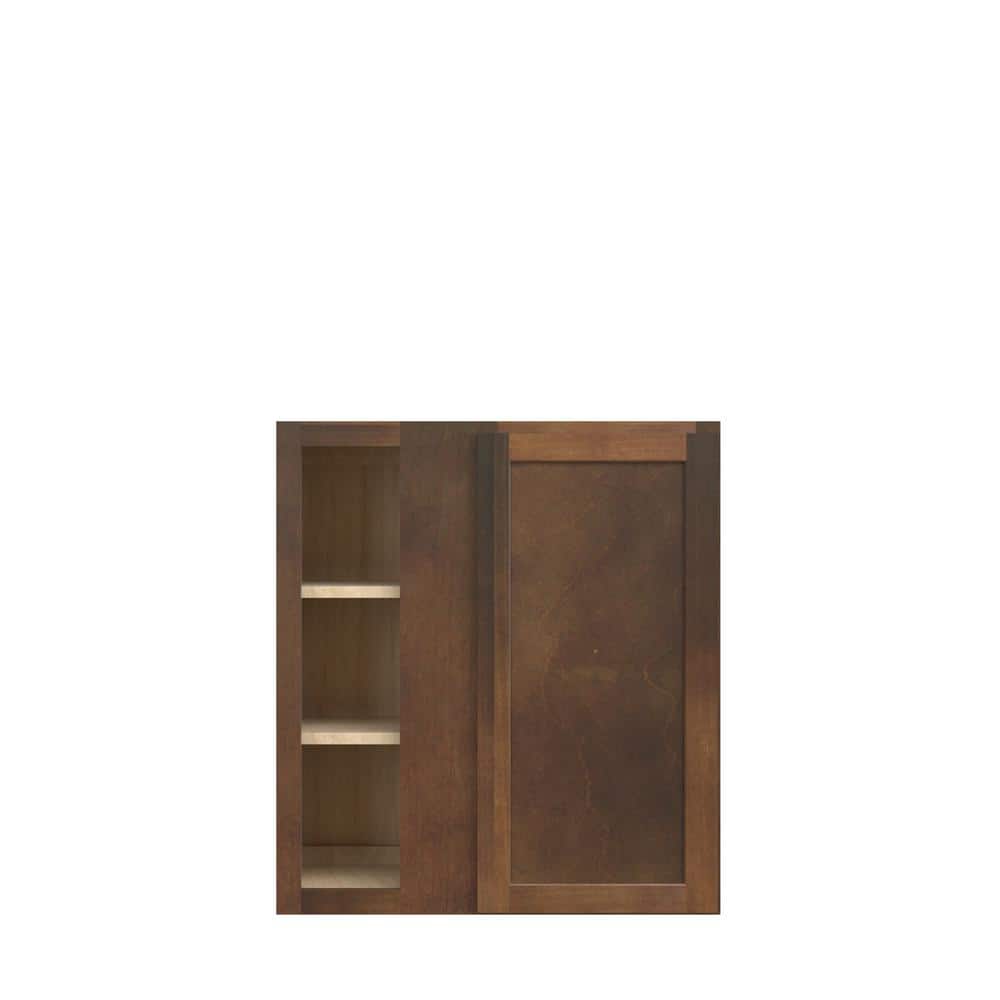 Amherst Shaker 27 in. W x 30 in. H x 12 in. D in Walnut Plywood Assembled Corner Blind Wall Cabinet price history on PriceWatchPro
