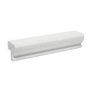 1-1/2 in. x 1-1/4 in. x 6 in. Long Recycled Polystyrene Cap Panel Moulding Sample